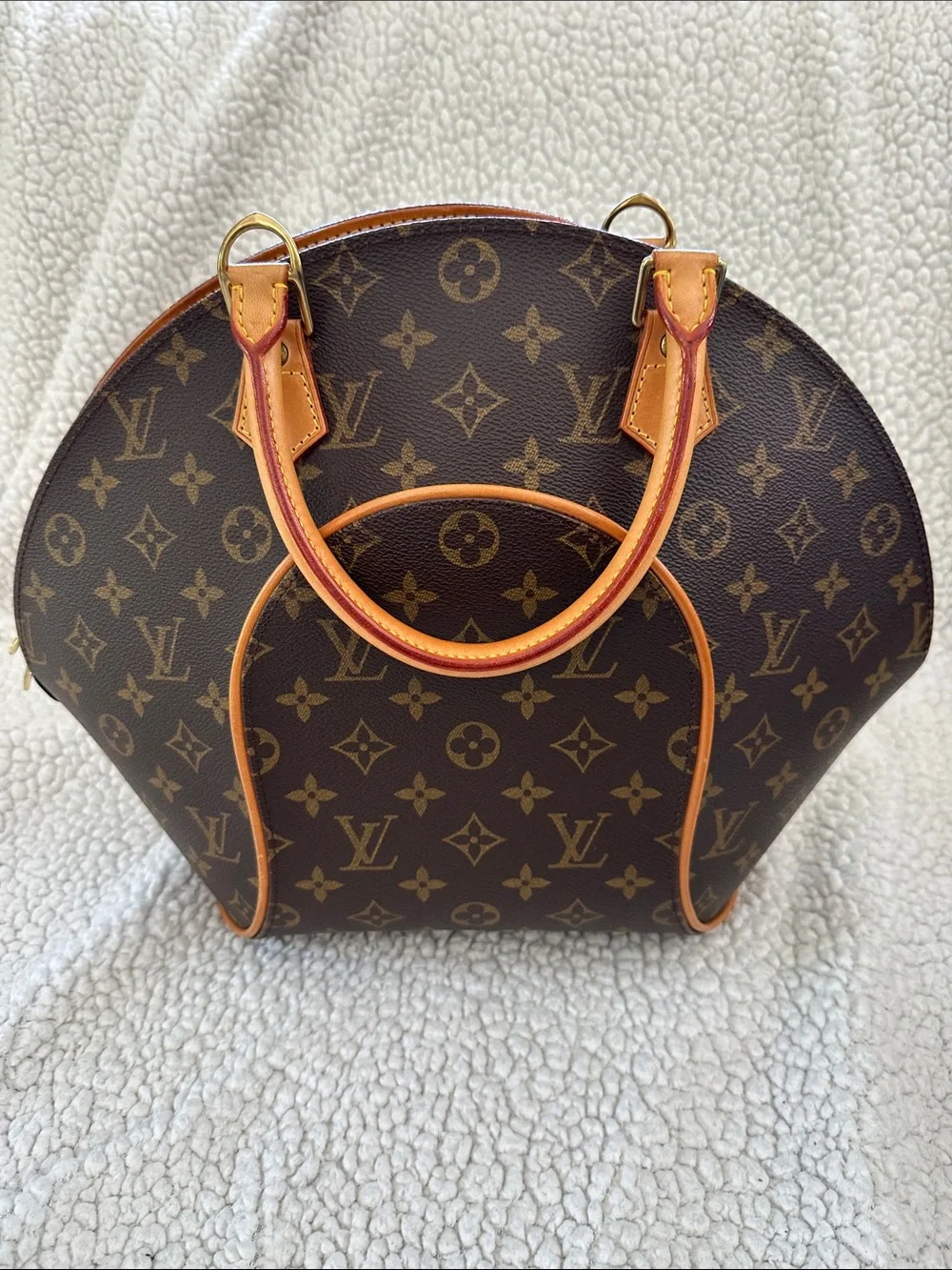 Louis Vuitton Y2K Monogram Ellipse MM top handle vintage with dust bag